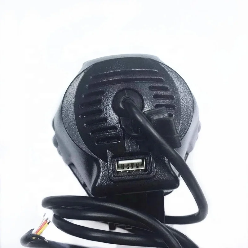 La linterna vendedora caliente de la motocicleta con el cargador 12v del teléfono del USB llevó la luz estroboscópica
