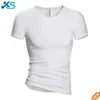 High Quality 2017 Men Casual Undershirt 100% organic Cotton Hip Hop T-shirt cotton plain white tshirts