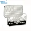 custom arts crafts debossed award one troy ounce pure solid sterling silver bar bullion for collection