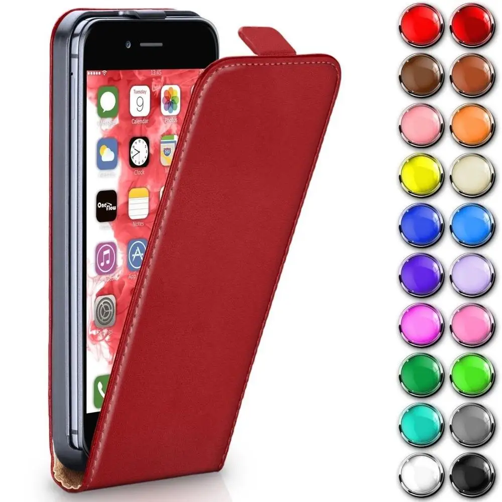 Hot Selling Up And Down Pu Leather Vertical Flip Case Wallet