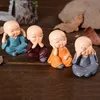 Modern Creative Lovely Four Little Monk Resin Gift Home Decoration Car