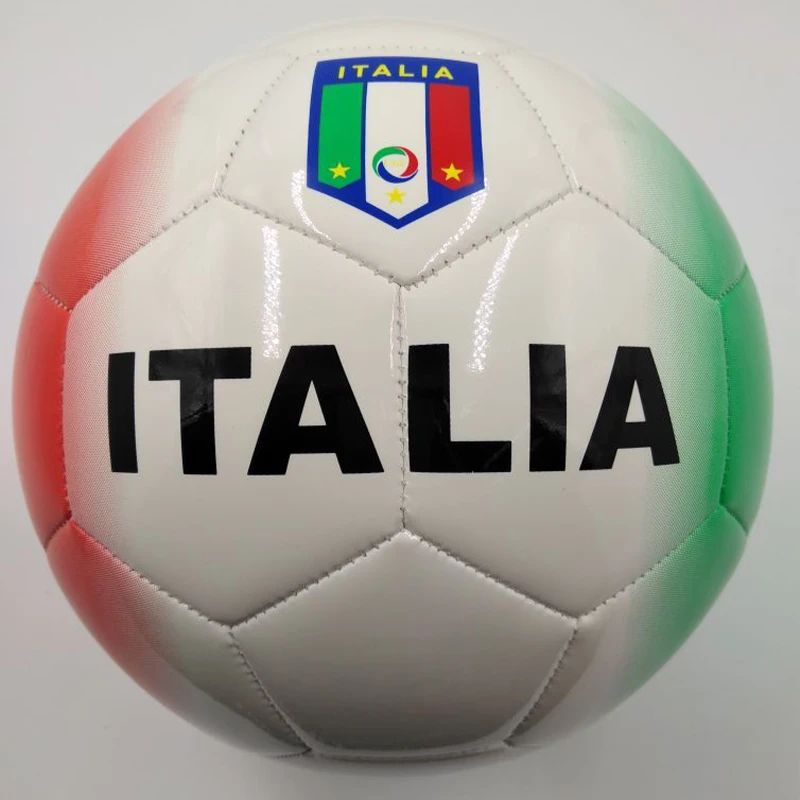 Yiwu market Wholesale price custom logo Size 5 PVC leather promotional cheap deflated soccer ball football