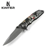 Flipper Folding Knife 440 Blade 3D Print Steel Handle Pocket tool Tactical Rescue Hunting Fishing fillet Knives Free Shipping