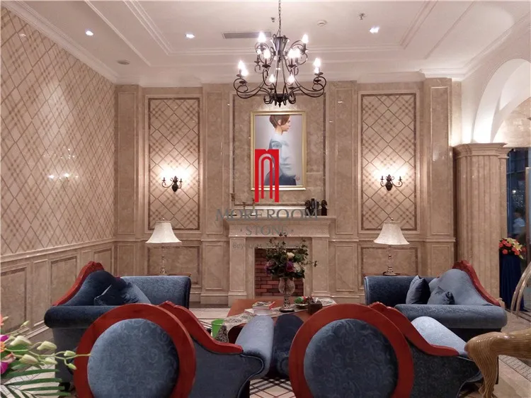 Chorro De Agua De Mármol Piso Burberry Patrón Beige De Mármol Azulejo