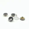 full brass material 7MM jeans rivet with middle hole type ,old silver color middle hole rivet