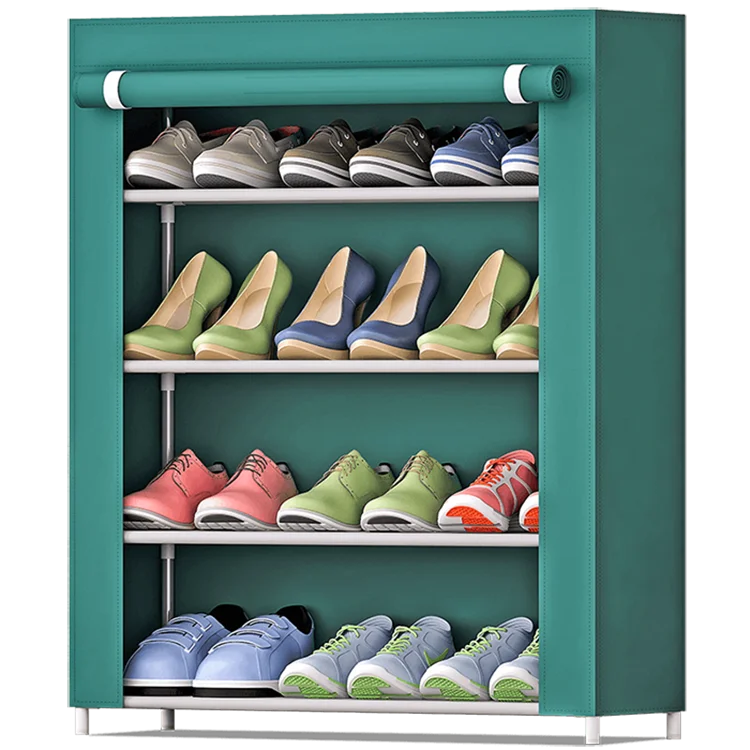 Wholesale Hot Selling Modern Metal Shoe 4 Tier Covered Cheap