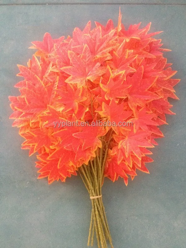 High Quality Artificial Red Maple Leaf Branch Maple Silk Leaves Buy