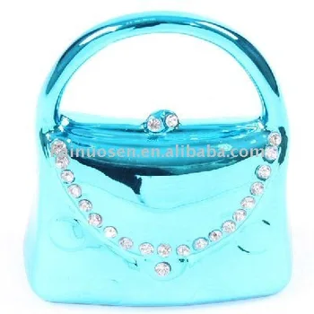 Ceramic Blue Handbag Money Box Ceramic Blue Handbag Money Box