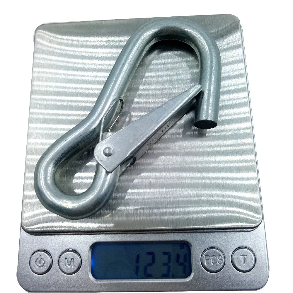 stainless steel snap hook screw carabiner safety hook mousqueton