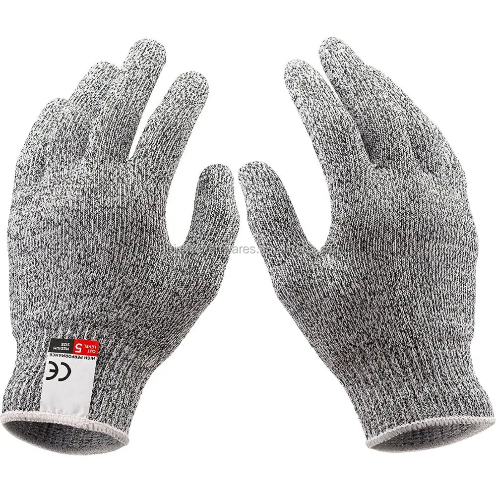 Anti Cut Resistant Gloves Work Safety Gloves Protection Gloves 5 Level Meat Wood