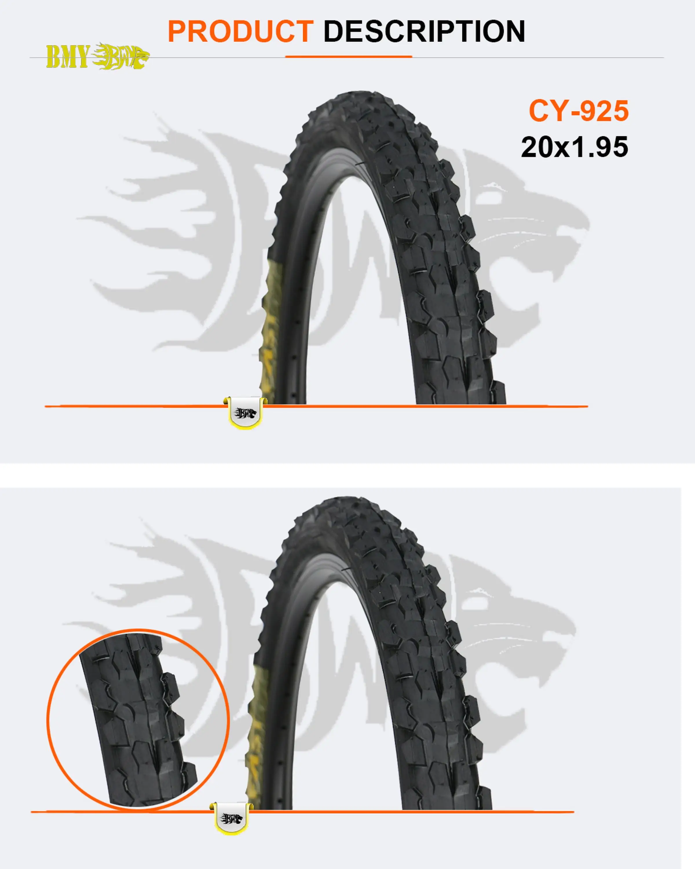 20 inch tubeless bicycle tires