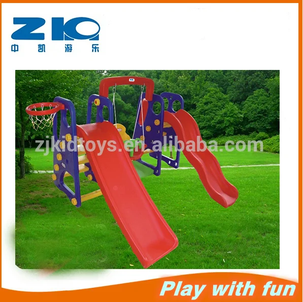 double slide swing set