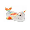 new cute rainbow transparent inflatable pride narwhal pool float