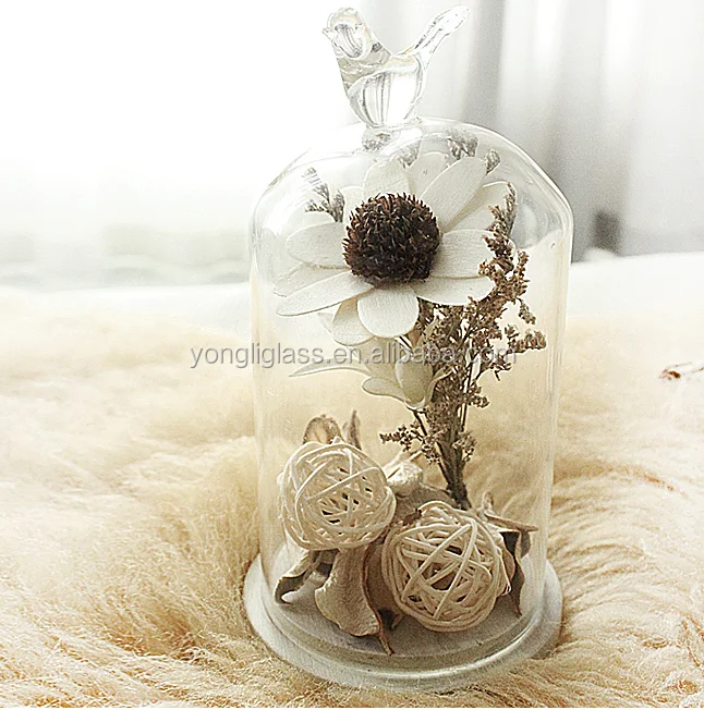 New product beautiful glass decoration for home,elegent glass dome, fancy glass gifts