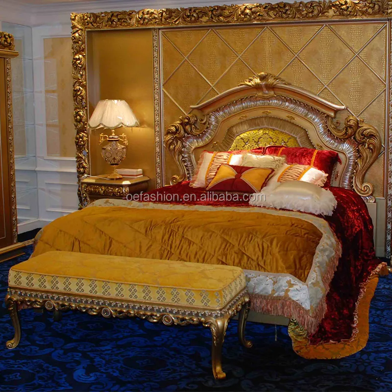 Italy Bed Room Furniture Style Antique Luxury Royal Bedroom Furniture