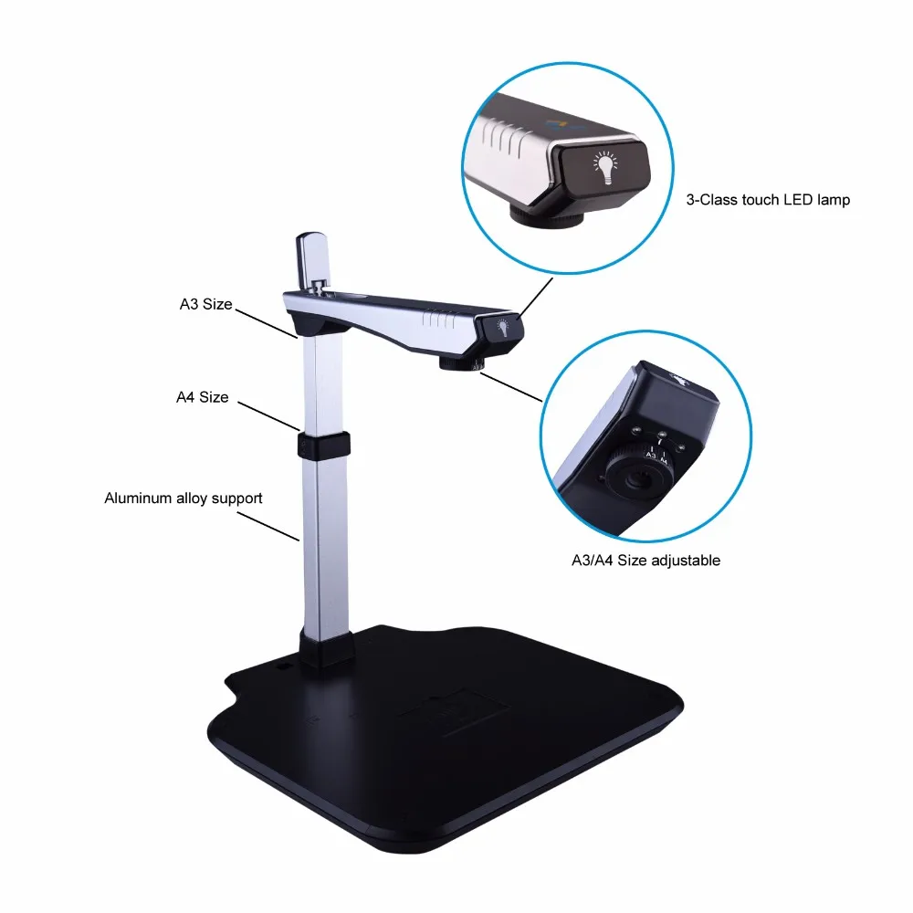 A3 Size Scanner Ocr Document Camera Photo Scanning - Buy Handheld ...