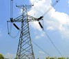 Electric transmission line tower angular lattice power steel tower