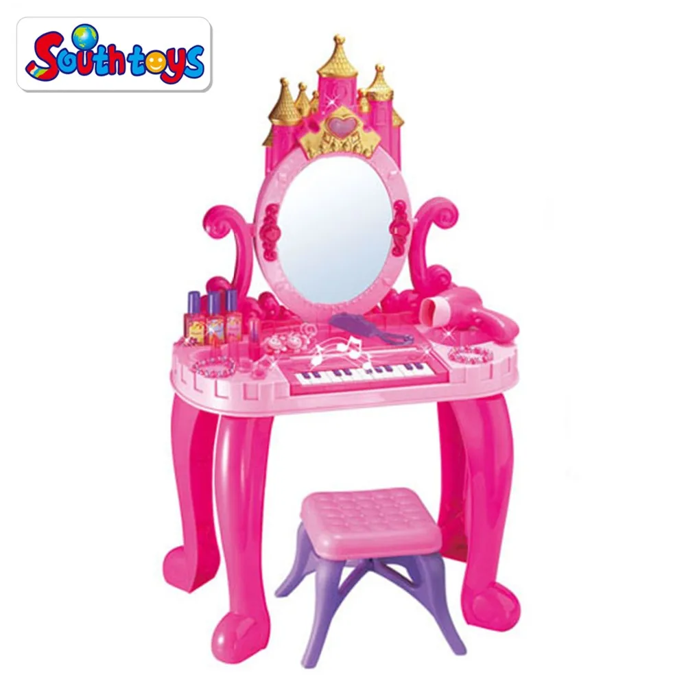 Kids Pretend Play Vanity Beauty Play Kit Castle Dressing Makeup Table