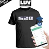 Short Sleeve Tee Light Cotton Light Show Message Led Shirt