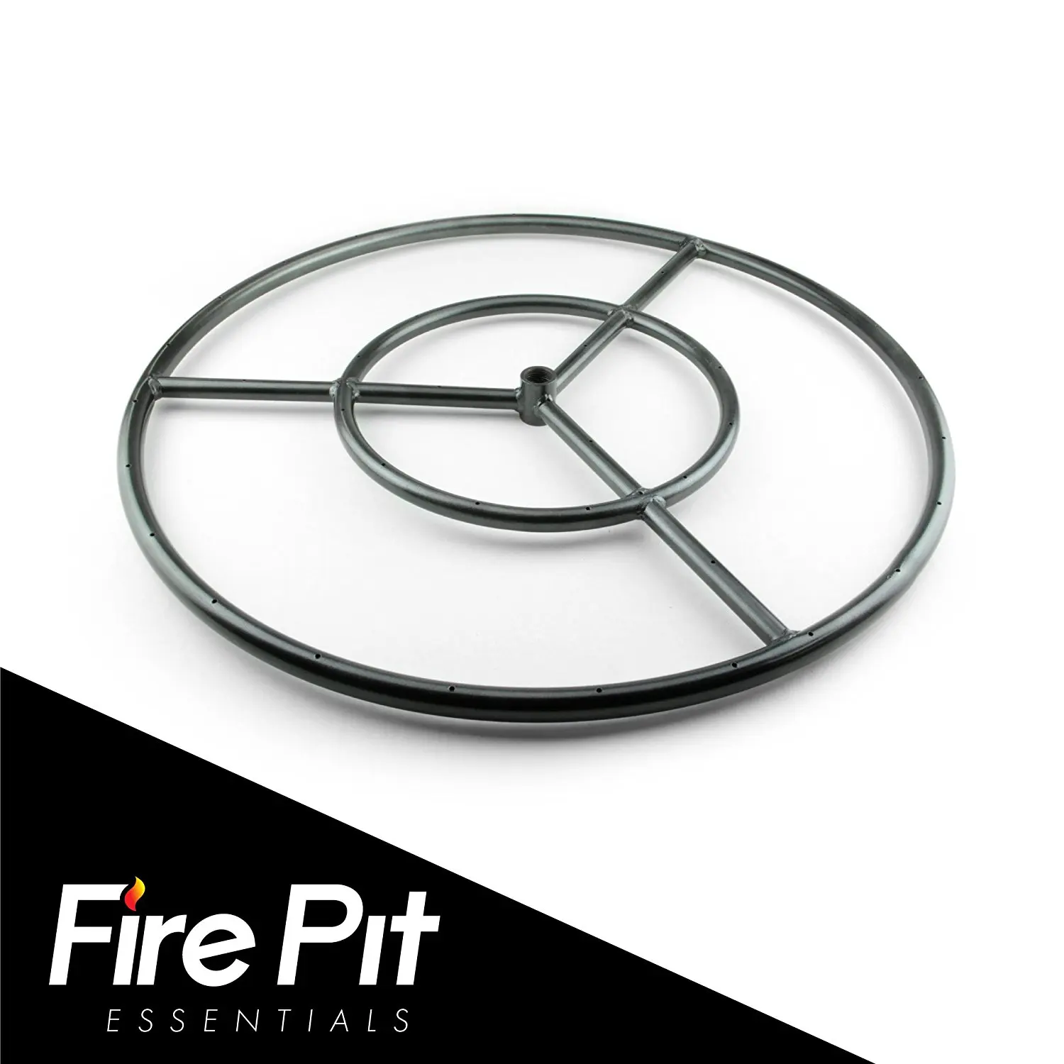 200 Mm Vaello La Valenciana 1320 Paellero Gas Burner 1 Fire Ring Black
