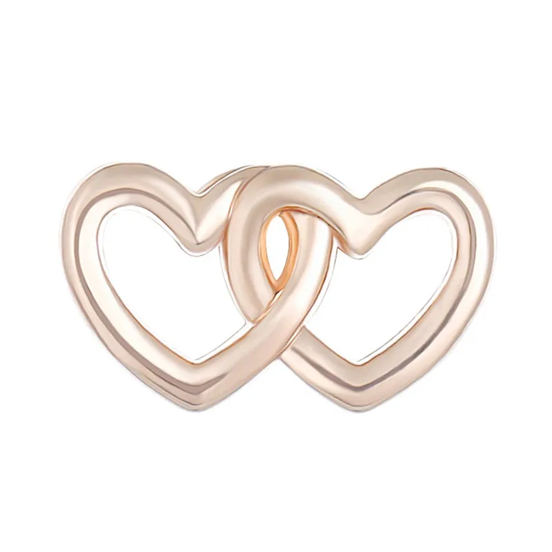 
High Polished Zinc Alloy Heart Shape Pendant Charm for Bracelet 