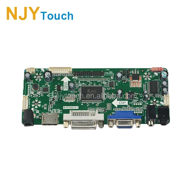 M.NT68676.2A HDMI DVI VGA Audio LCD LED Screen Controller Board Kit Set CN