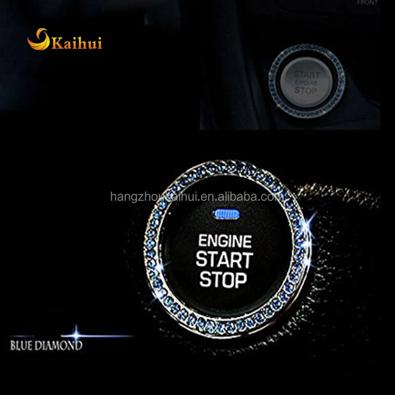 Crystal Rhinestone Car Bling Ring Emblem Sticker,Bling Car Accessories