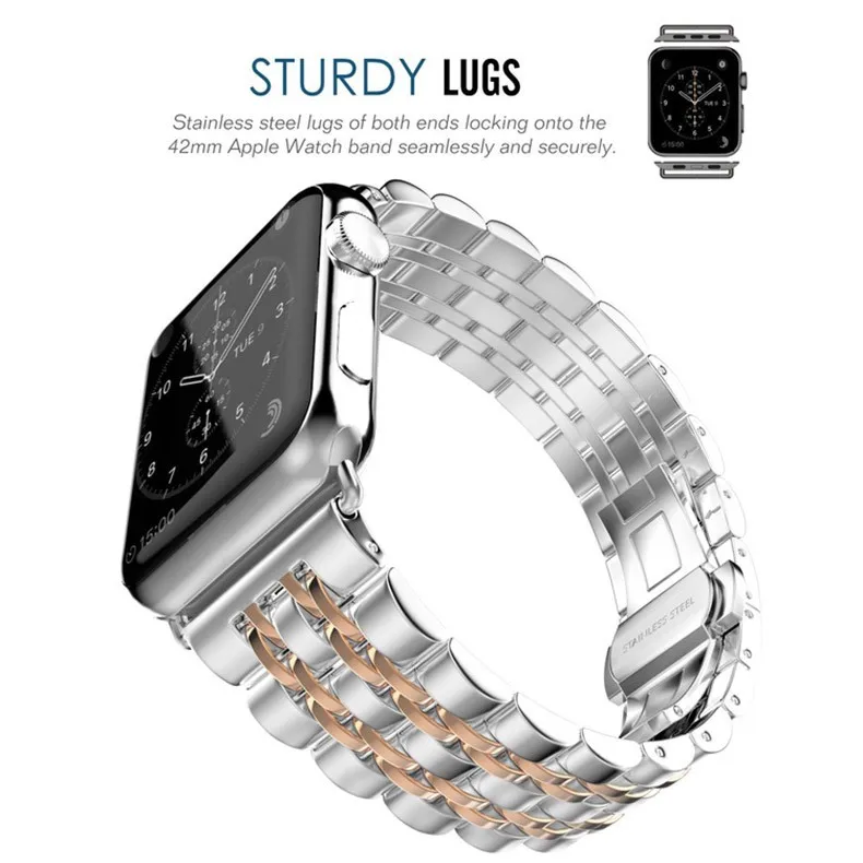 stainless steel apple watch bands