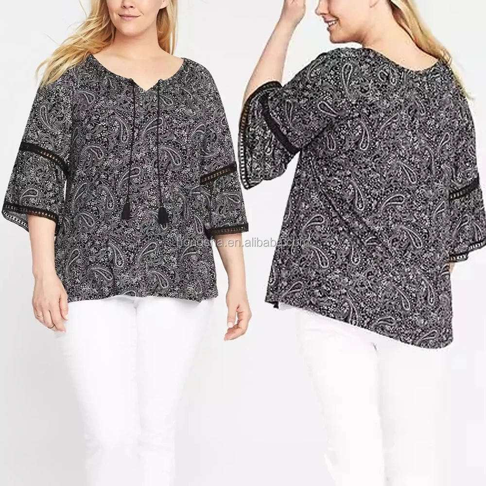 Latest Fat Ladies Saree Boho Blouse 