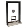 Custom Stainless Steel backer transaction window with deal tray for bank