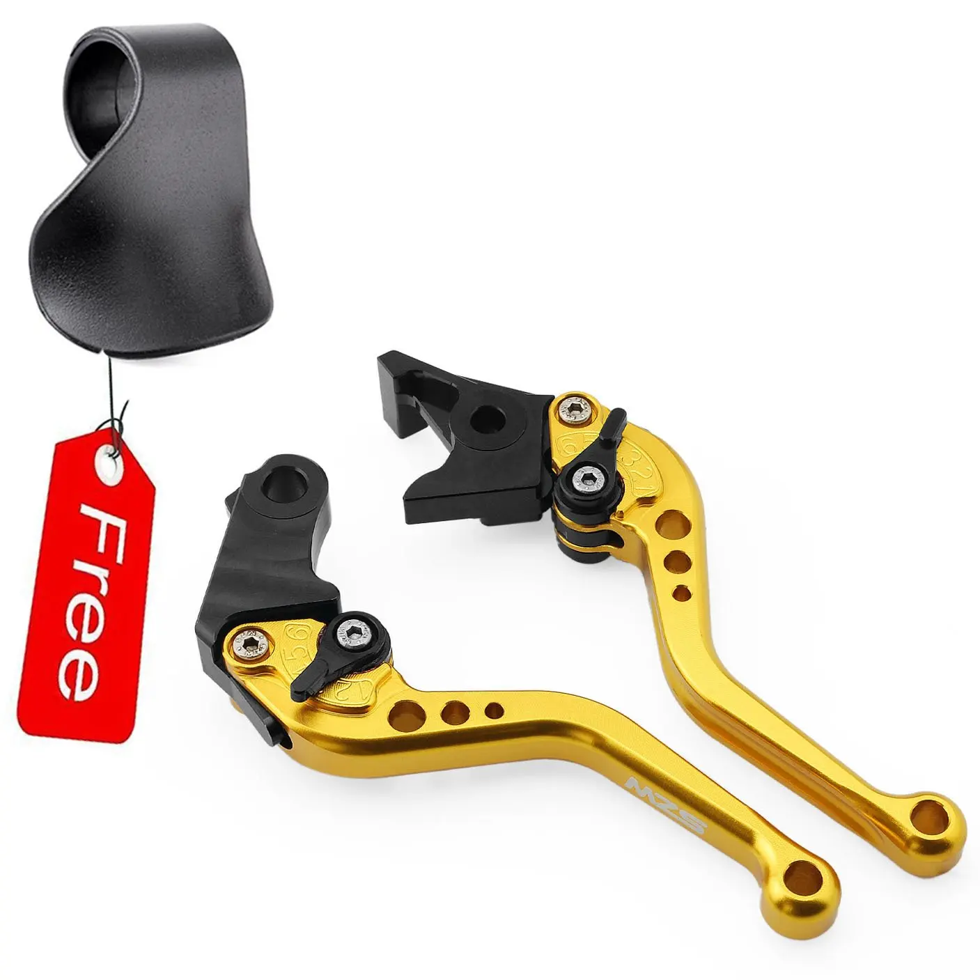 MZS Short Brake Clutch Levers for Honda GROM//MSX125 2014-2018,CBR250R 2011-2013,CBR300R//CB300F//FA 2014-2017,CB400F//CB400R 2013-2015,CBR500R//CB500F//X 2013-2018 Blue
