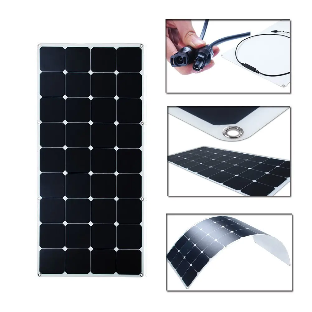 Iec Hybrid Mono Hucresi 100w 18v Panels Flexible Single Crystal Price Solar Panel For Home