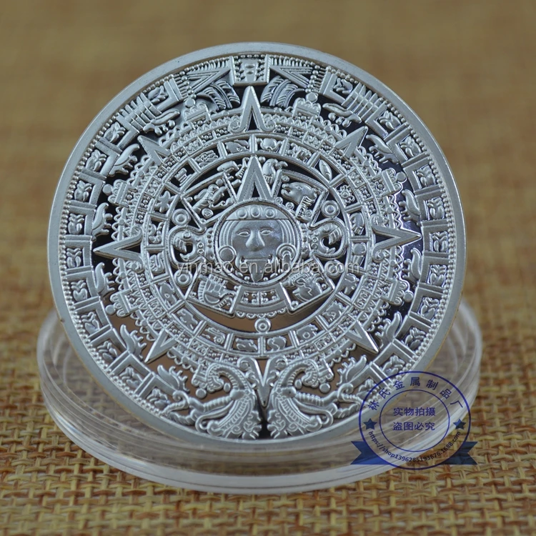 Mayan long count calendar mexico coin silver plating free samples sales