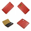 2018 new simple design leather case for samsang , luxury style with several card slots .
