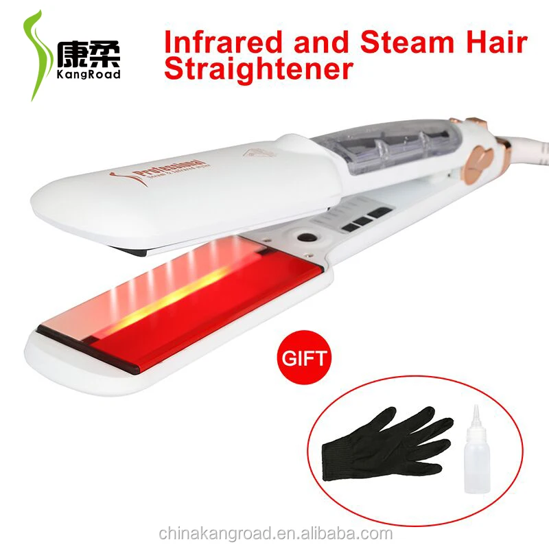 Infrared Heating  Hair Straightener Infrared Steam Straightener 2 Inch Flat Iron