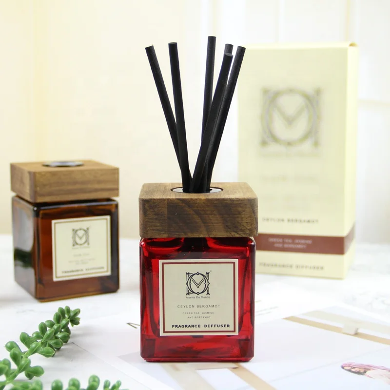 Custom Aroma Reed Diffuser Set Black Glass Bottles Buy Reed Diffuser,Aroma Reed Diffuser,Reed