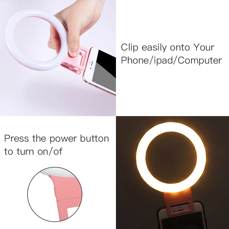 factory customized smartphone selfie ring led light