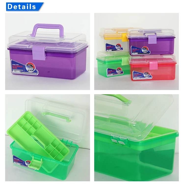 Clear Plastic Storage Box/Tool Box/Sewing Box Organizer, Multipurpose  Organizer 