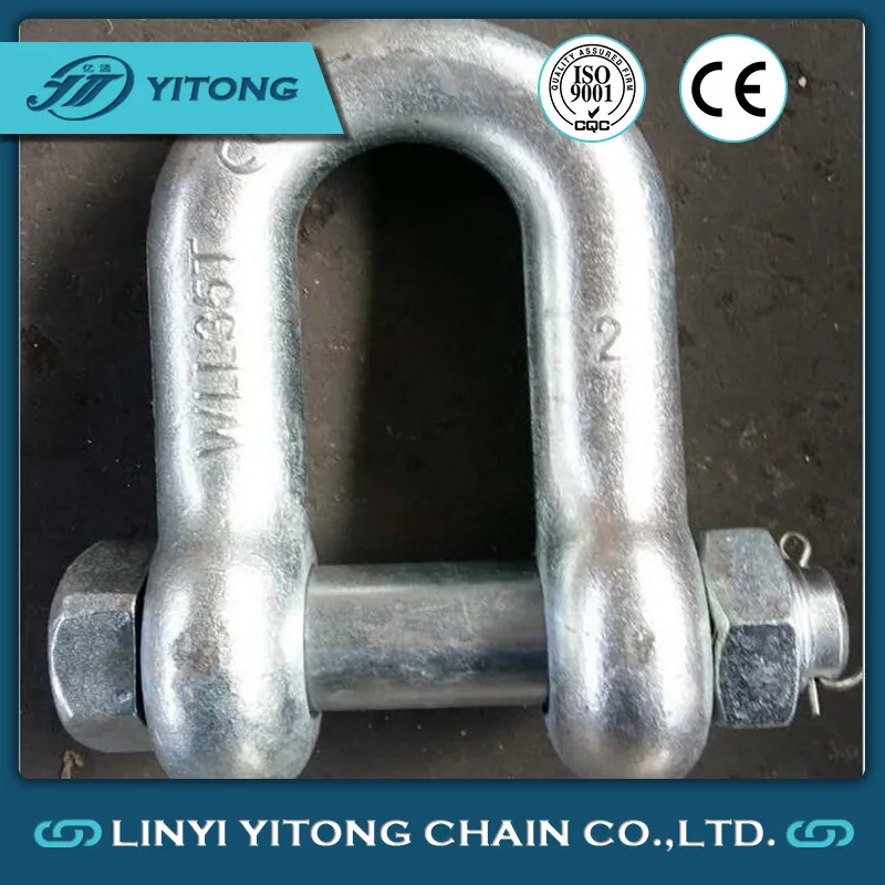 European Type D Shackle Galvanized D Shackle - Buy Adjustable Shackle,D ...