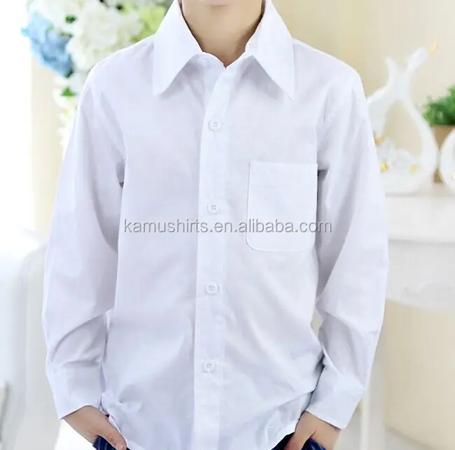 plain white school shirt