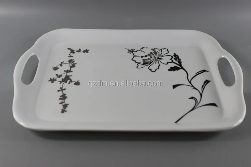 14-16-18 inch Melamine tray sets with handle Plastic