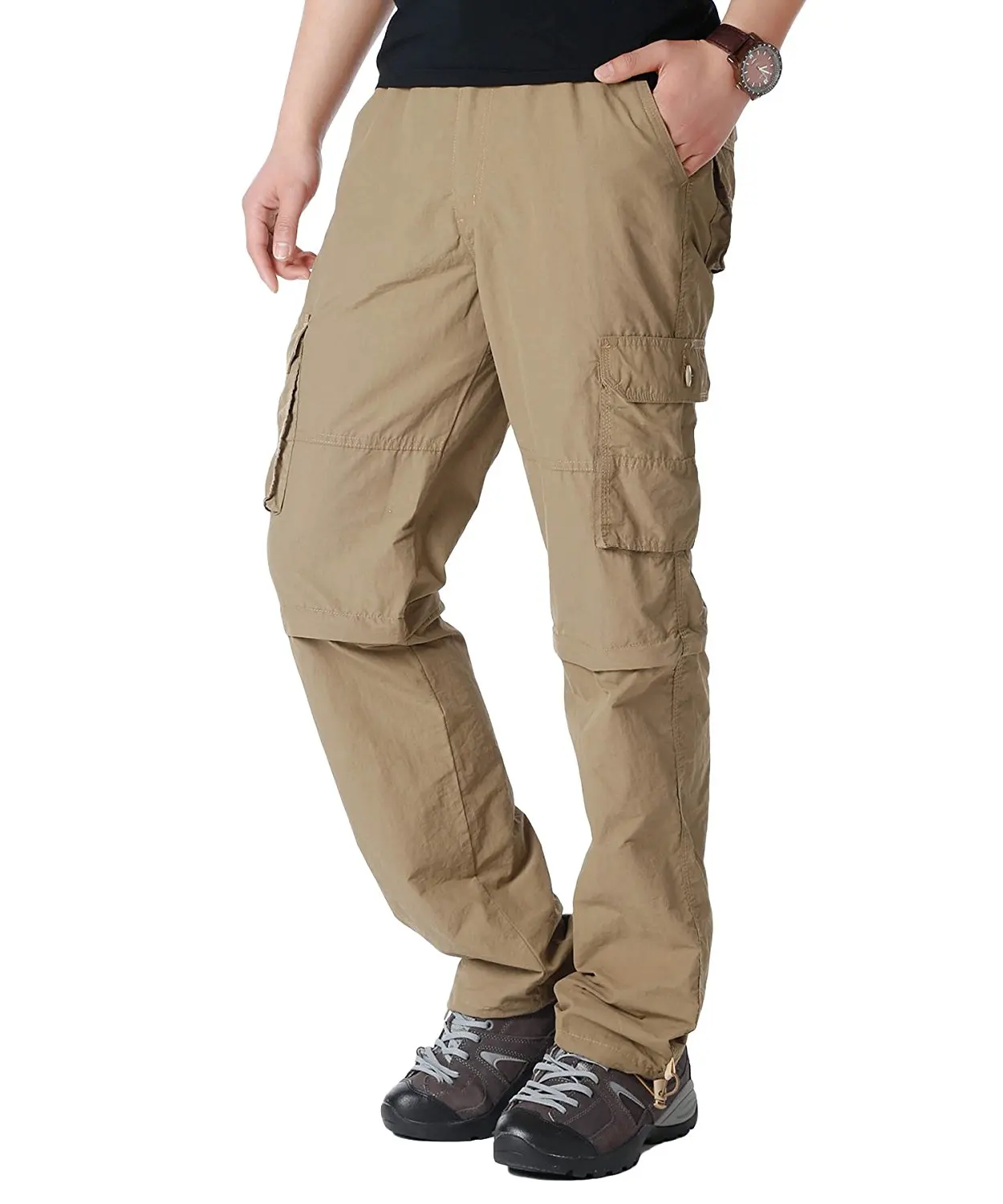 Buy EKLENTSON Mens Quick Dry Convertible Pants Zip-Off Hiking Camping ...