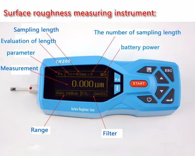Tr200 Handheld Digital Surface Roughness Tester And Surface Roughness
