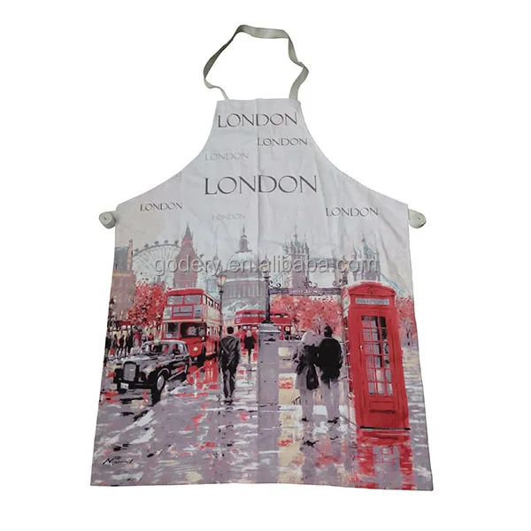Printed London Souvenir Apron,Custom Design Cotton Apron Buy London Design Souvenir Apron