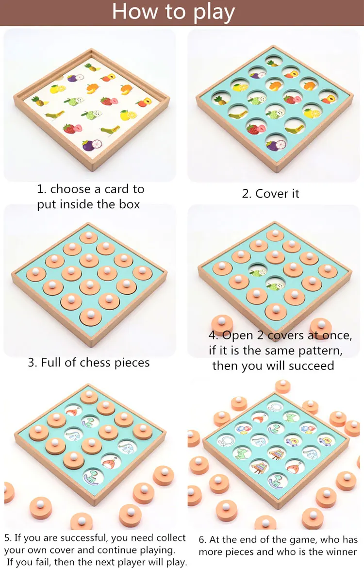 Wooden Memory Match Chess Game Children Early Educational Toys Wooden  Puzzles Learning Toys Puzzles Memory Game For Kids - Buy Memory Game,Memory  Card Game,Memory Game For Kids Product on Alibaba.com