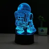 3D Led Lamp R2-D2 Table Night Light Force Awaken Model 7 Color Change LED Desk Light