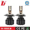 High Bright 13600 Lumens H4 P9 LED Headlight Work Well in the Car with Projector