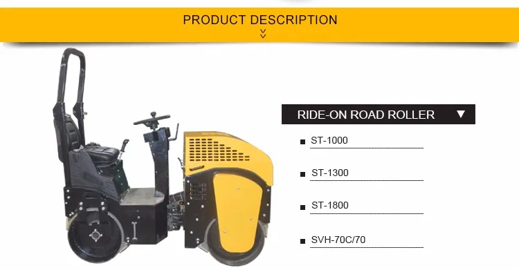 1ton double drum steam road roller vibrating road roller india