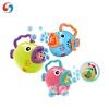 Hot outdoor hand operate big mouth fish bubble machine Bubble blower toys