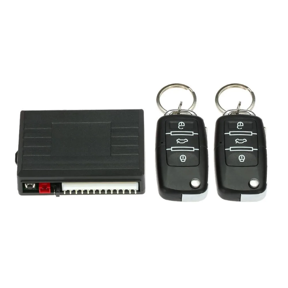 auto flip key keyless entry system universal remote trunk release lb-405